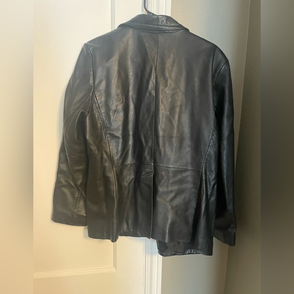 100% leather blazer, 90s Y2K - Picture 3 of 4